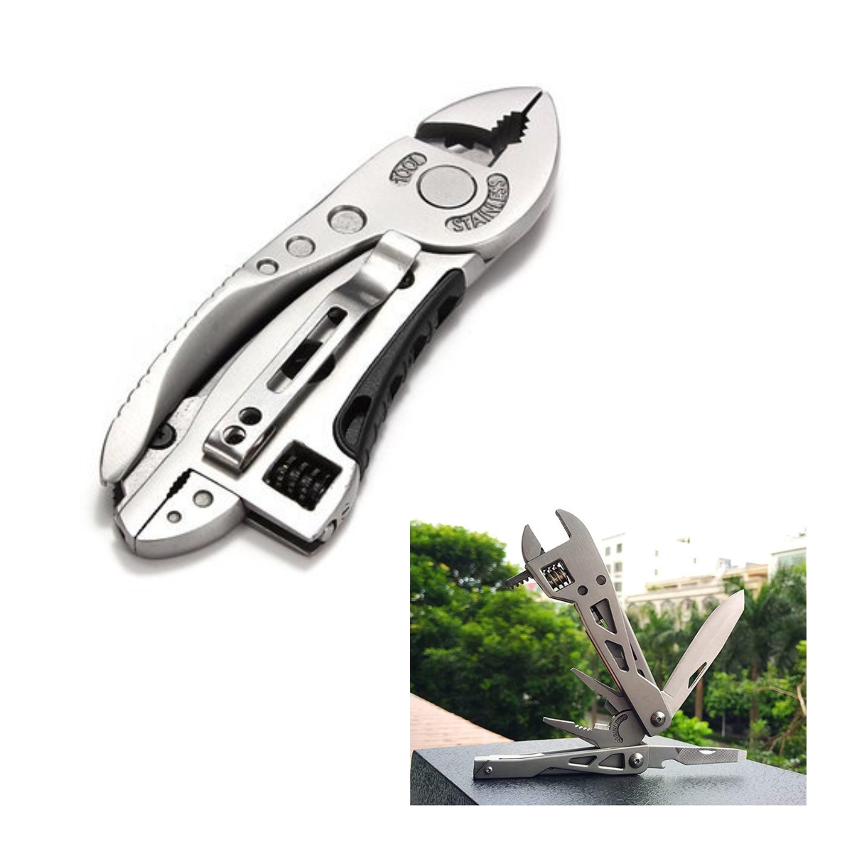 Miniatura 5 de Multi Herramienta Alicate Acampar Navaja